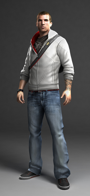Game Costume Assassin's Creed Desmond Miles Hoodie White - Click Image to Close